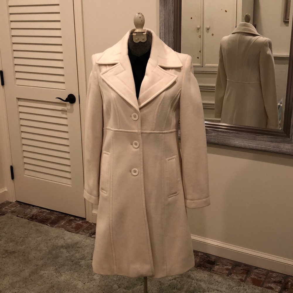 Beautiful Cream Colored Wool Coat